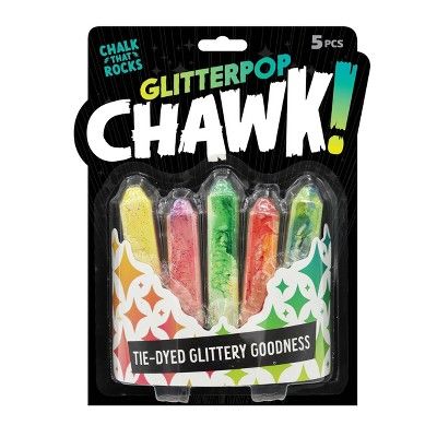 Chuckle & Roar Glitterpop Chawk! Chalk Set - 5pc | Target