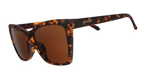 goodr Vanguard Visionary Polarized Sunglasses for Men & Women, Medium Sized (PG), Brown Tortoiseshell Frames with Brown Non-Reflective Lenses, UV400 Protection, No Slip, No Bounce | Amazon (US)