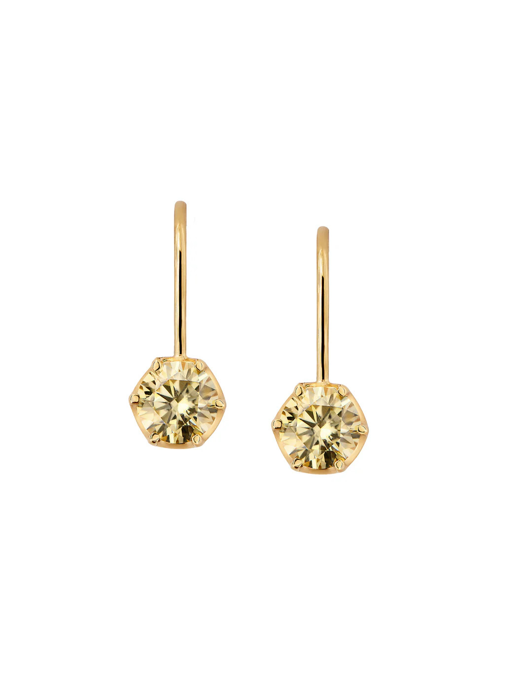 CECILIA EARRINGS IN HONEY MOISSANITE | Dorsey