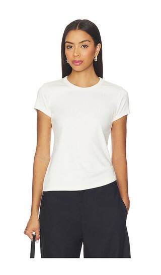 EAVES Lene Baby Tee in White. - size S | Revolve Clothing (Global)