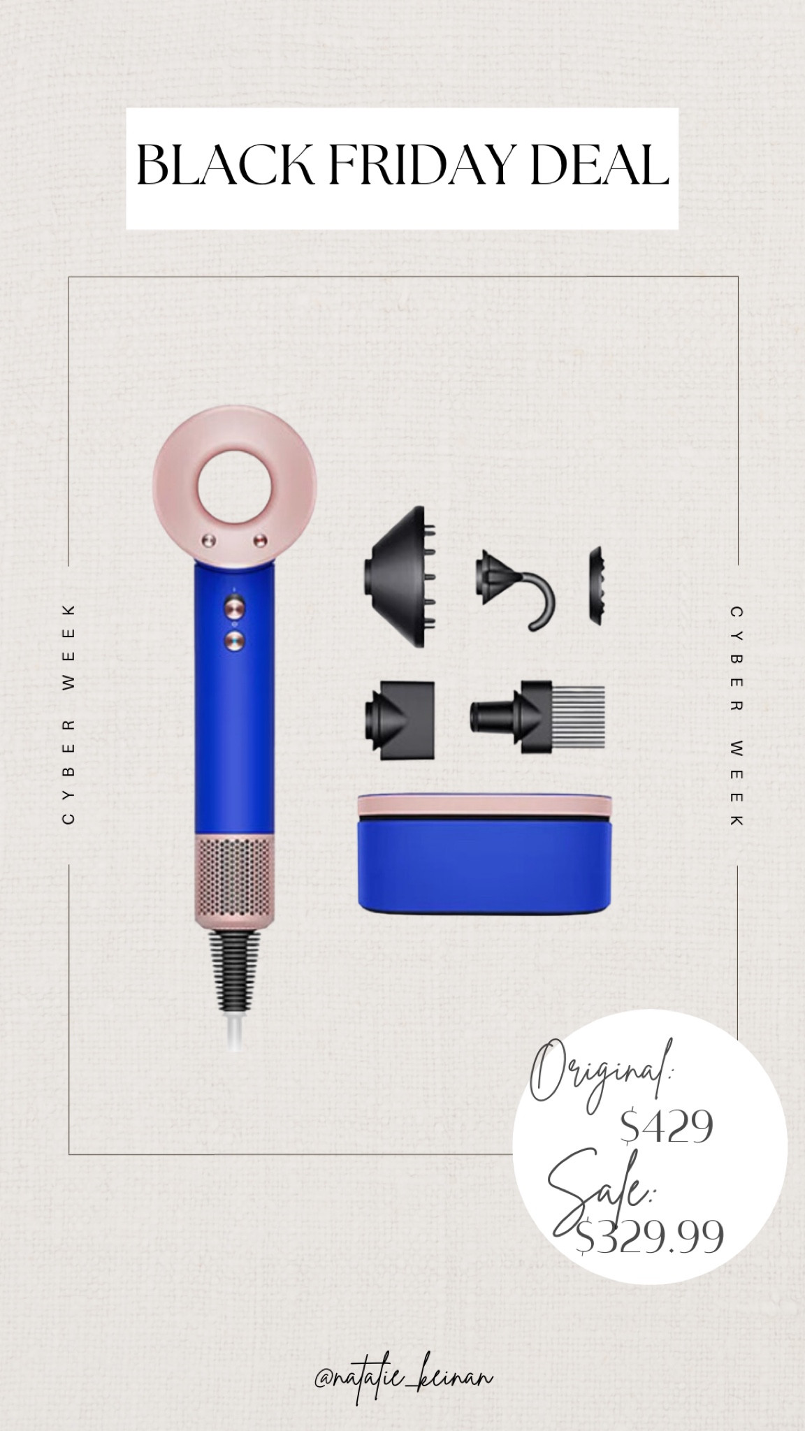 DYSON SUPERSONIC HAIR DRYER BLACK FRIDAY DEAL! $100 off!!!