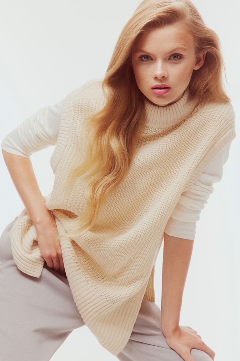 Rib-knit sweater vest | H&M (UK, MY, IN, SG, PH, TW, HK)