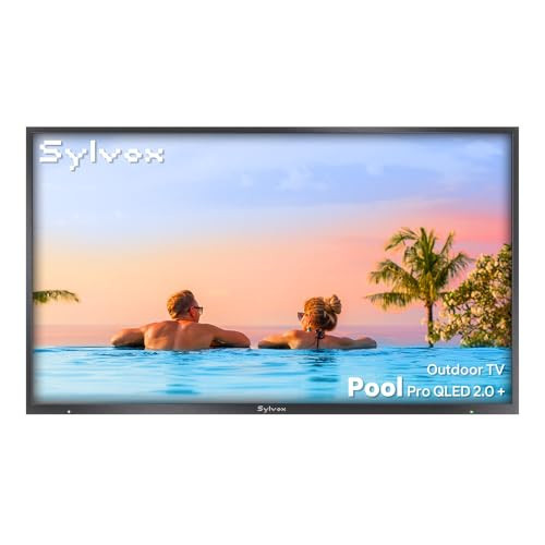 SYLVOX New 65” Outdoor Smart QLED TV, Superior Waterproof Performance, Upgraded Matte Finish for Enhanced Anti-Glare Effect, Full Metal, with Dolby Atmos, 2000nits, Full Sun Pool Pro QLED 2.0+ Series | Amazon (US)