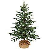 National Tree Company 'Feel Real' Artificial Mini Christmas Tree | Includes Cloth Bag Base | Norw... | Amazon (US)