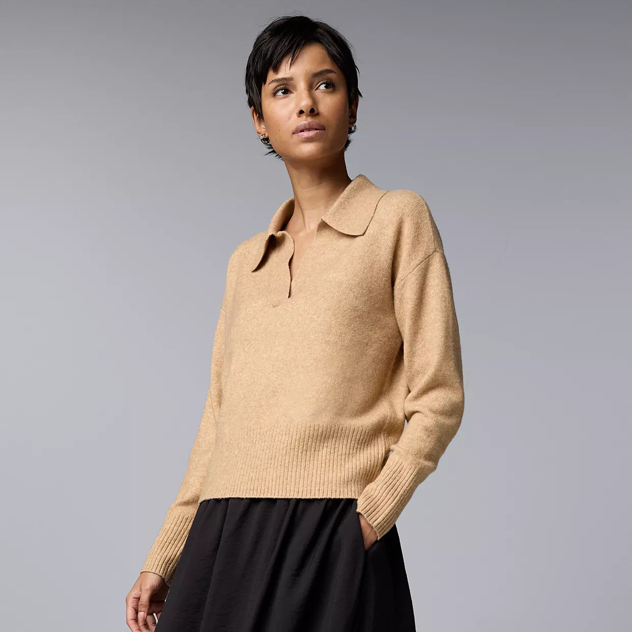 Women's Simply Vera Vera Wang Touch of Cashmere Pullover Sweater | Kohl's