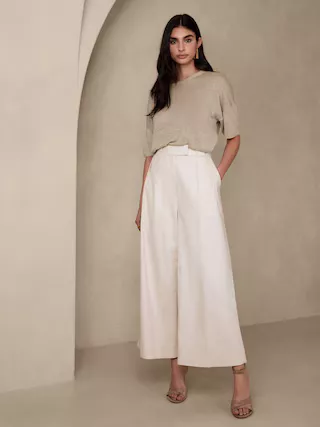 Minna Wide-Leg Linen Pant curated on LTK