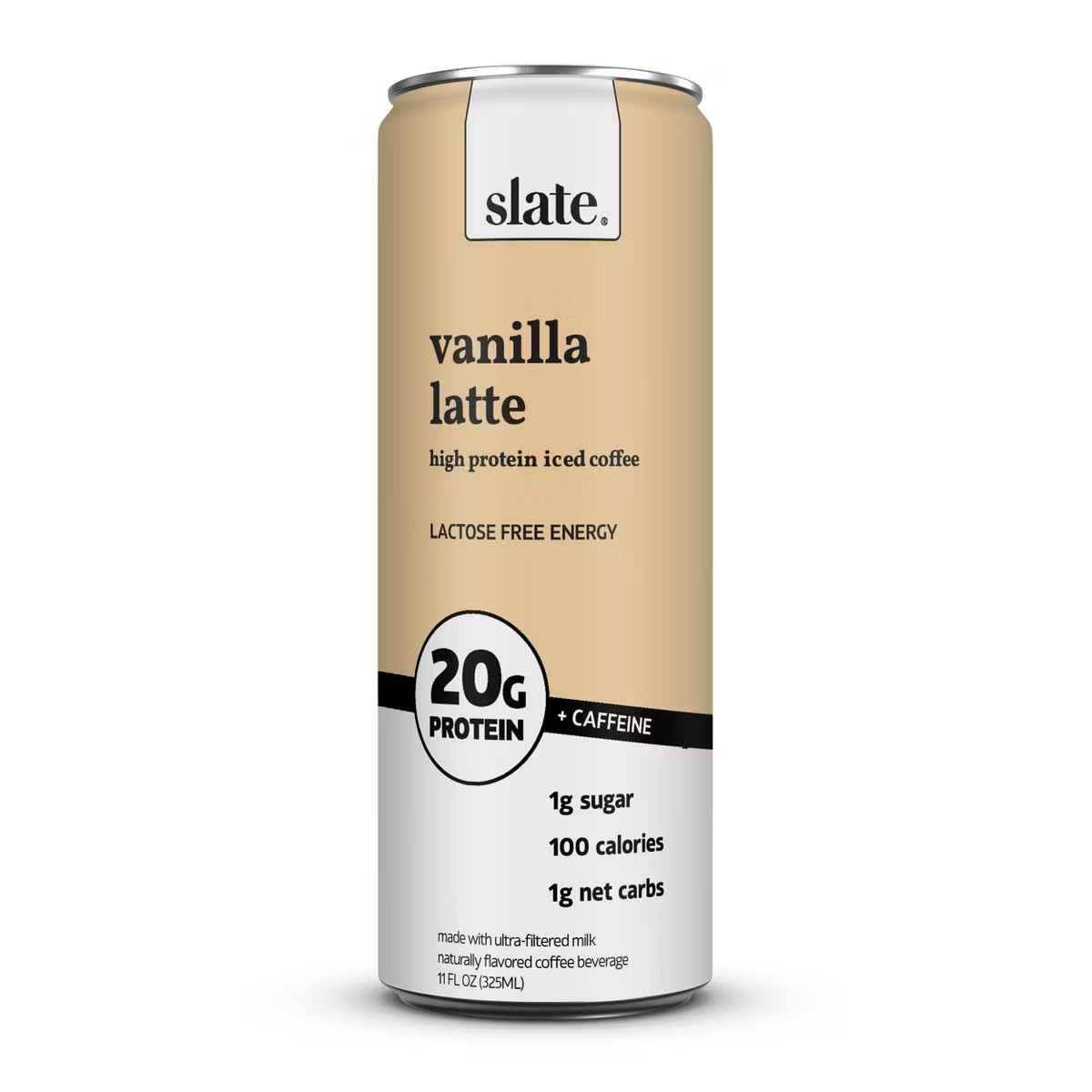 Slate Vanilla Latte High Protein Iced Coffee - 11 fl oz Can | Target
