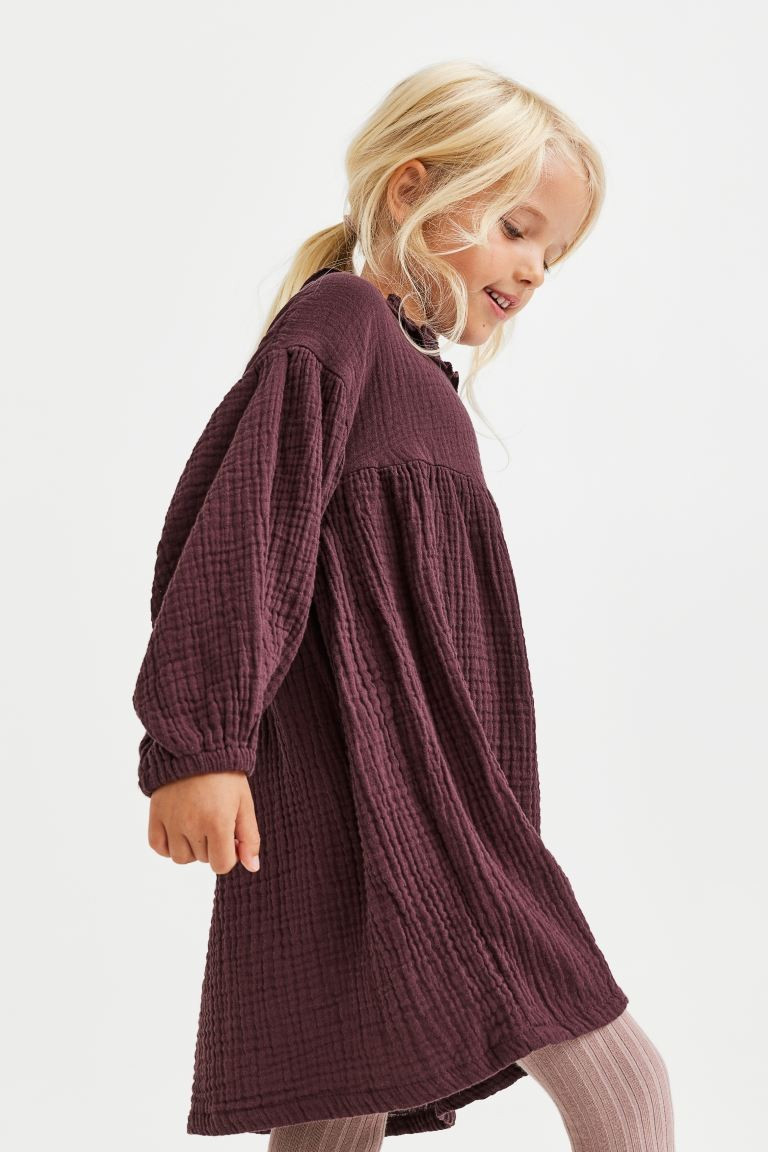 Balloon-sleeved Cotton Dress | H&M (US + CA)