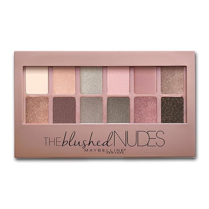 Maybelline The Blushed Nudes Eyeshadow Palette Makeup, 12 Pigmented Matte & Shimmer Shades, Blend... | Amazon (US)