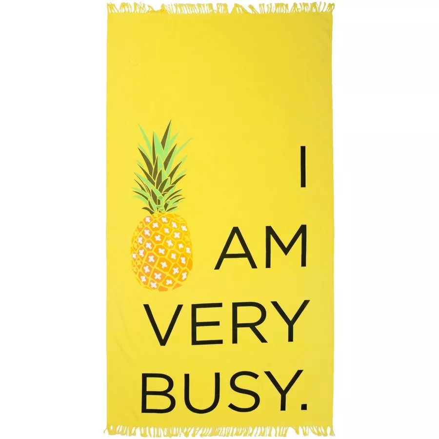 Pineapple I Am Very Busy Beach Towel | Bealls
