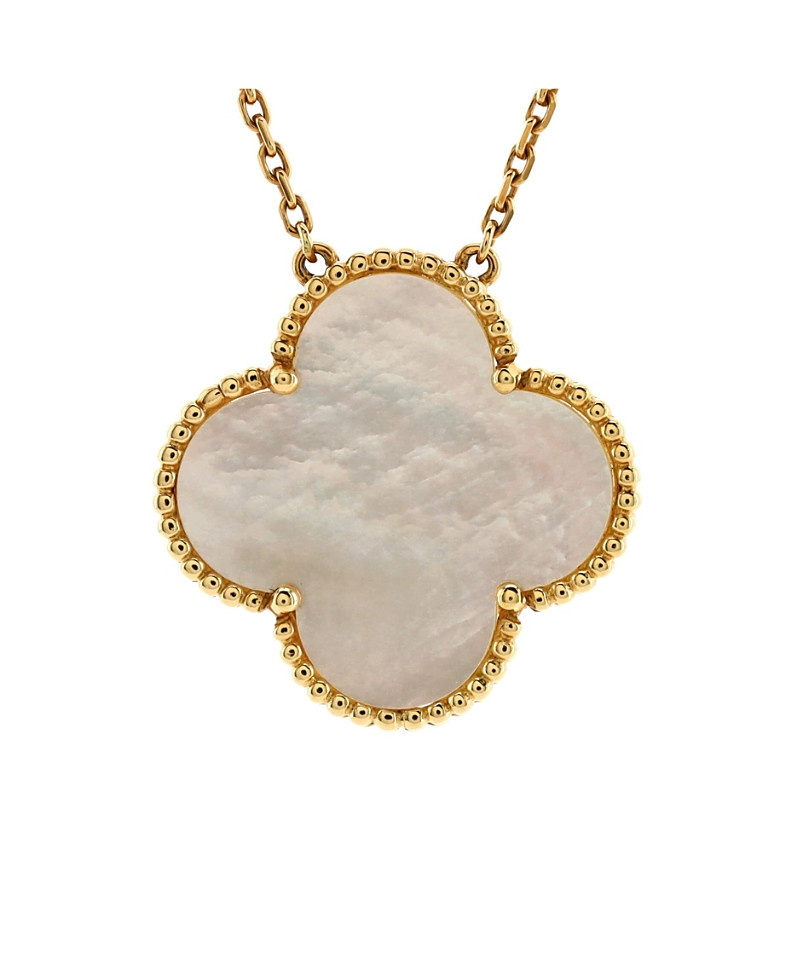 Pre-Owned Van Cleef & Arpels Magic Alhambra 100th Anniversary Pendant Necklace 18K Gold and Mother of Pearl | Bloomingdale's (US)