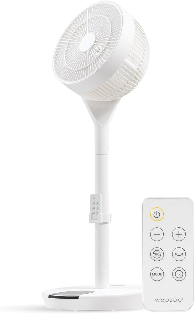 IRIS USA WOOZOO Pedestal Standing Fan, 360 Oscillating Fan, Vortex Fan, DC Motor Quiet and Eco Fr... | Amazon (US)