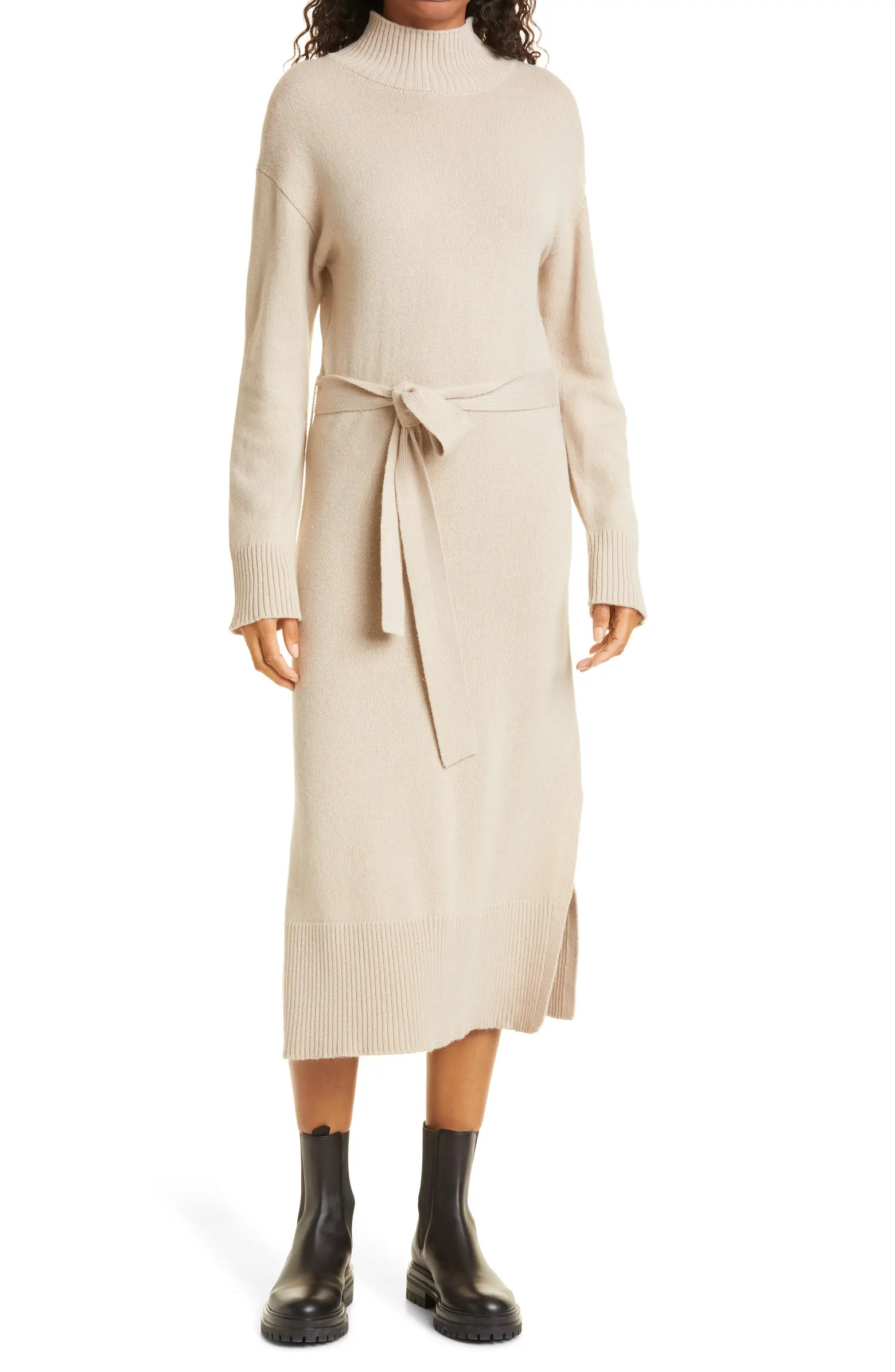 Rails Mila Tie Waist Turtleneck Sweater Dress | Nordstrom | Nordstrom