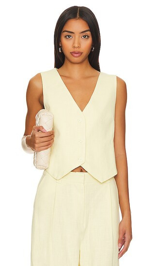 LIONESS Leo Vest in Yellow. - size XXS | Revolve Clothing (Global)