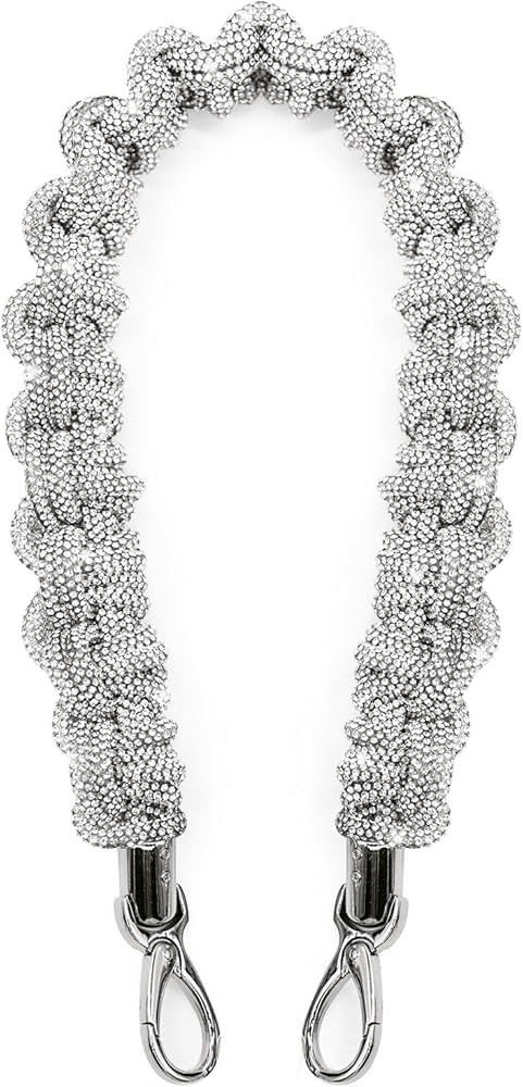 Crystal Rhinestone Purse Strap Replacement Shoulder Straps for Handbags Wide 1.5 Inches | Amazon (US)