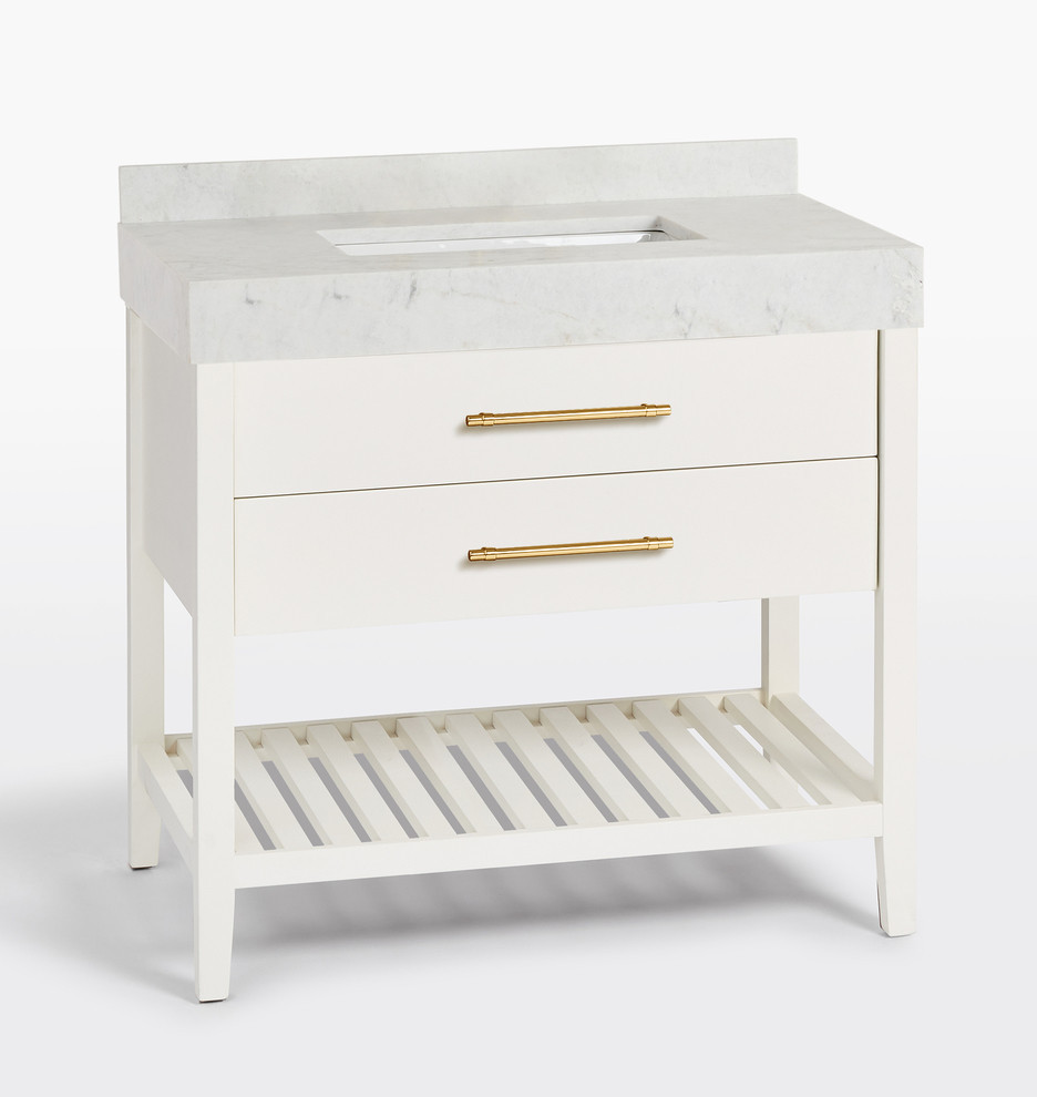 Richmond 36" White Single Vanity | Rejuvenation