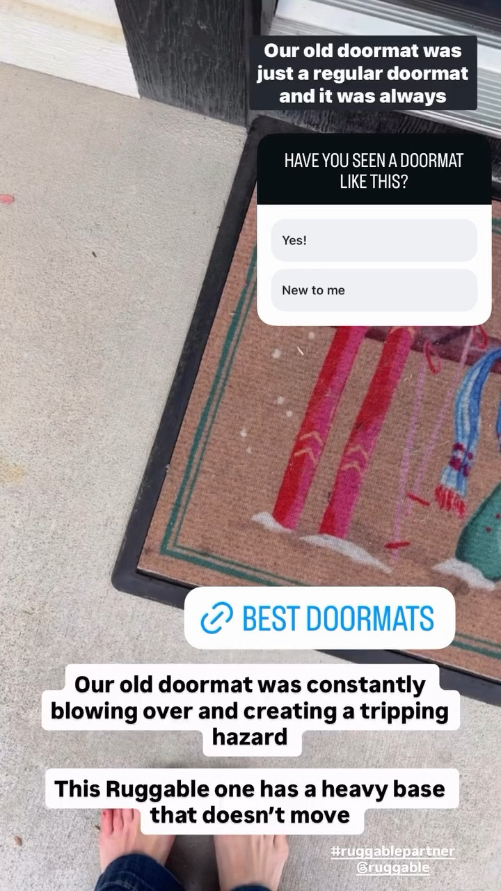 #ruggablepartner @ruggable

I love that this Ruggable doormat has a heavy base that doesn’t move! No tripping or blowing over. 

Planning on changing it out with this design! 👇 

#LTKHome