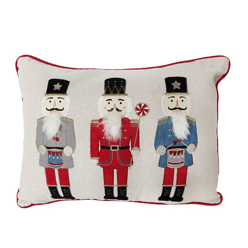 Nutcracker Decorative Pillow - Classic Red, 12 in. x 16 in. | The Company Store