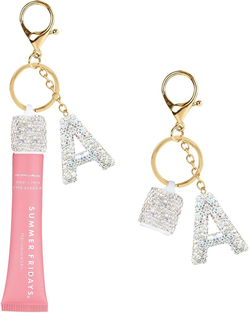 1PCS Keychain Holder for Lip Gloss Summer Fridays,LANGIGE & ELF, Bling Lip Gloss Keychain Cap,Por... | Amazon (US)