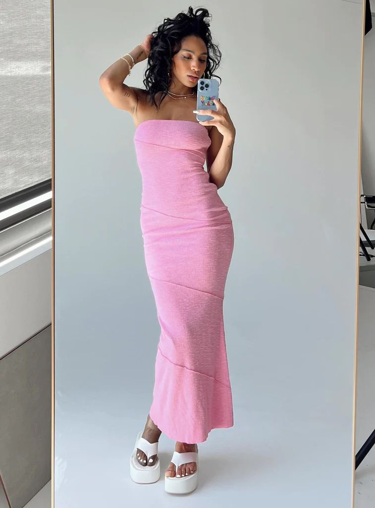 Oscar Midi Dress Pink | Princess Polly US