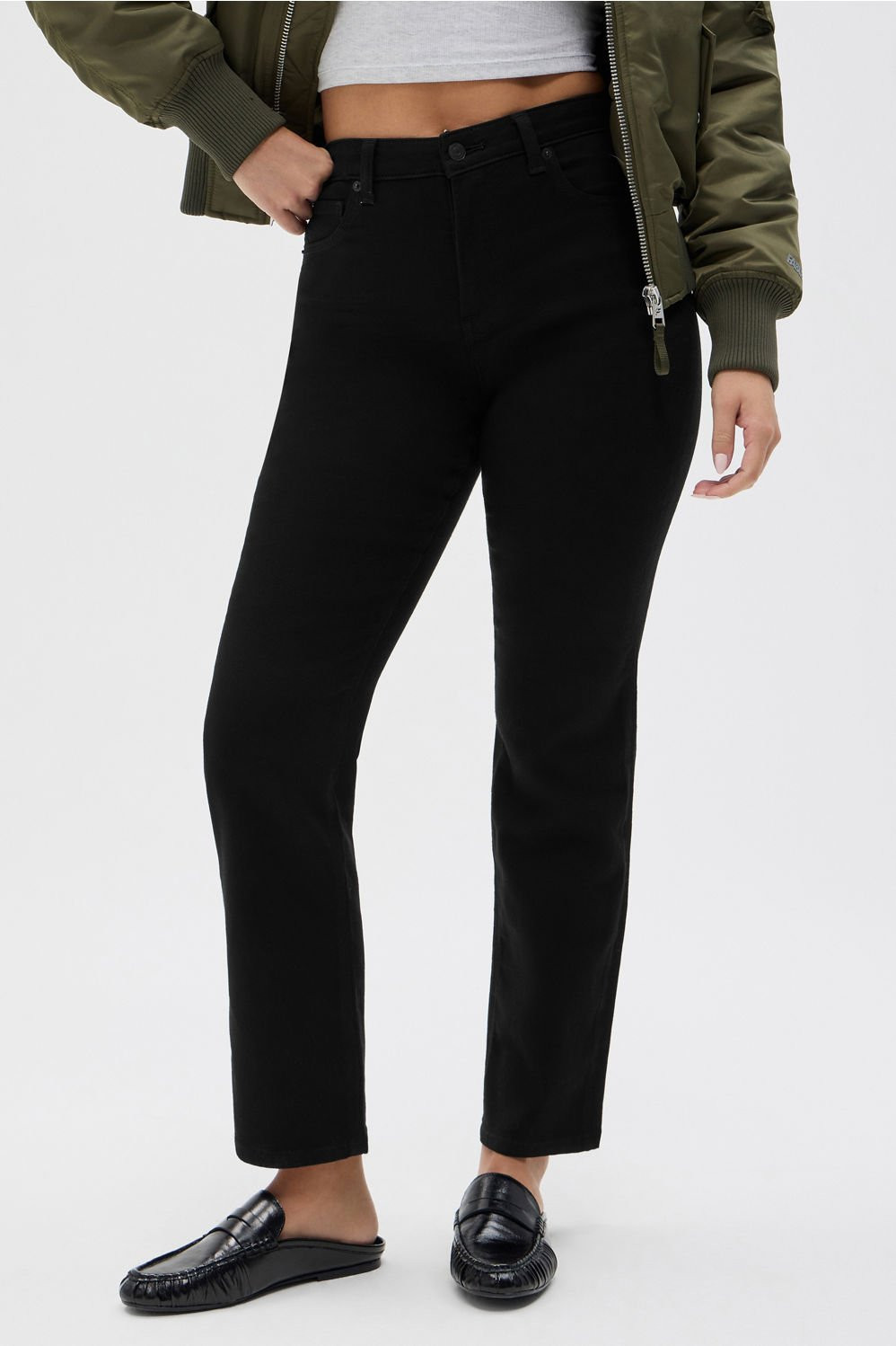 High Rise Straight Jean | Fabletics