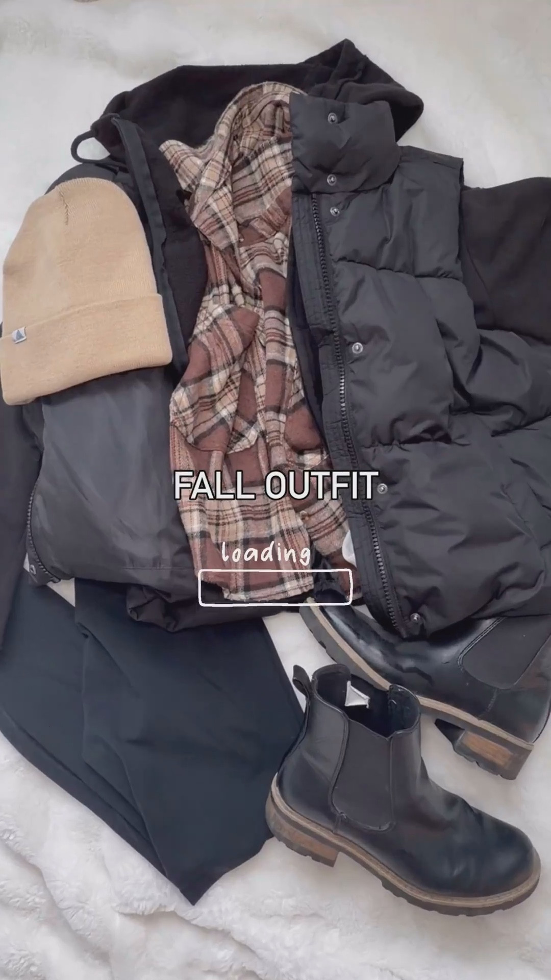 Easy, budget-friendly fall outfit idea 🍂 Perfect for the pumpkin patch, fall festivals, or weekend outings. I’m wearing a cropped vest layered over a cropped sweatshirt, plaid button-up jacket, a comfy black base layer long sleeve, my favorite leggings, a cozy beanie, and black Chelsea boots. This look is realistic, comfy, and perfect for layering — take pieces off when it’s warm or bundle up when it’s chilly. Everything is affordable and linked for you — the best neutral fall staples to wear all season!

#LTKStyleTip #LTKFindsUnder50 #LTKSeasonal