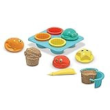 Melissa & Doug Sunny Patch Seaside Sidekicks Sand Cupcake Play Set - Toddler Beach Toys, Outdoor Toy | Amazon (US)