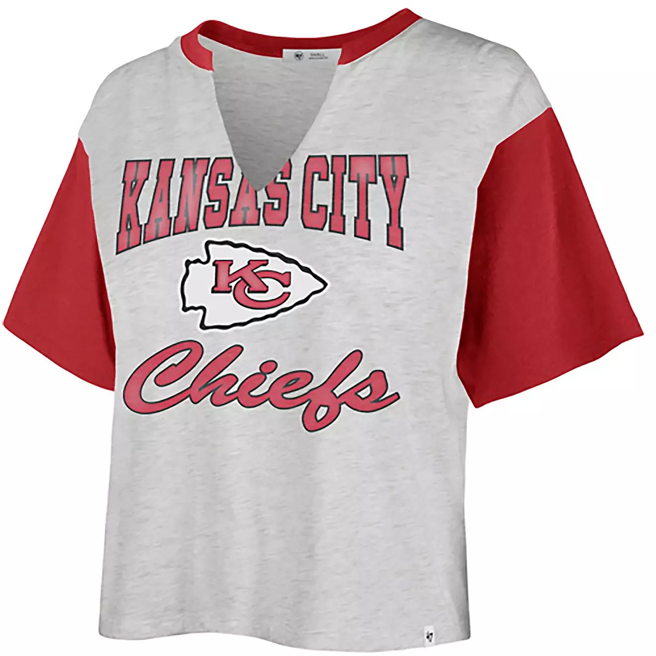 '47 Women's Kansas City Chiefs Sandy Daze Dolly Crop T-shirt | Academy Sports + Outdoors