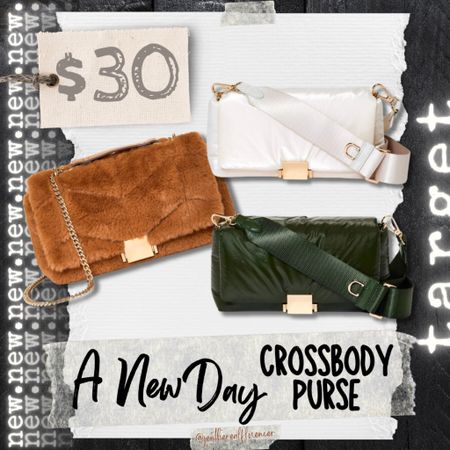A new day, crossbody, purse, handbag, accessories, affordable fashion, target style, faux fur, faux leather 

#LTKSeasonal #LTKfindsunder50 #LTKitbag
