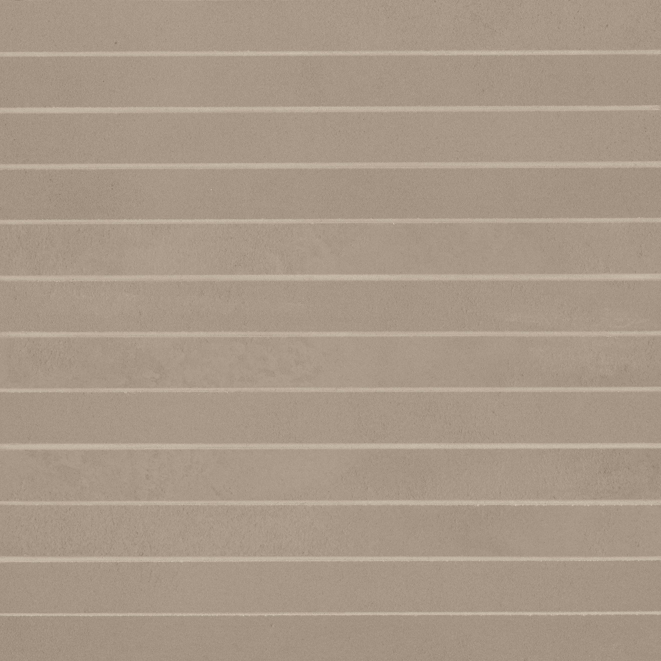 Sahara 1" x 12" Matte Porcelain Mosaic Tile in Taupe | Bedrosians Tile and Stone
