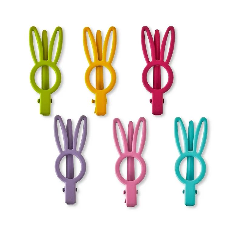 Easter Bunny Hair Clips, 6 Count, by Way To Celebrate | Walmart (US)