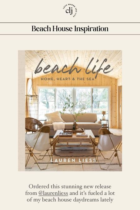 Ordered this stunning new release from @laurenliess and it’s fueled a lot of my beach house daydreams lately