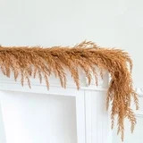 5.9FT Autumn Garland Artificial Norfolk Pine - Hanging Fall Garland & Faux Pine Wreath for Neutra... | Walmart (US)