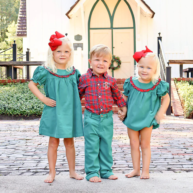 Plaid Red Button Down Shirt | Classic Whimsy