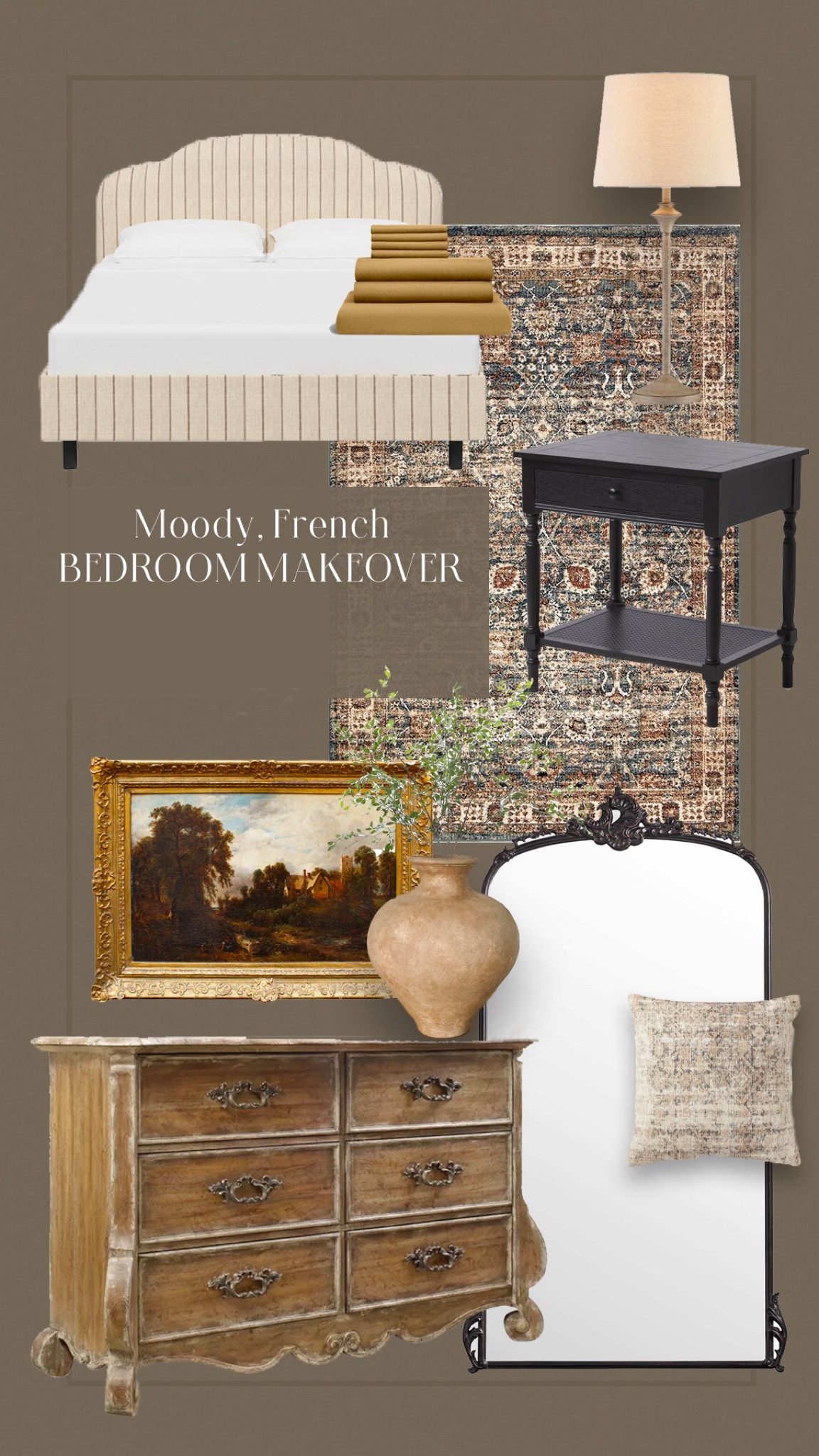 Get the look of our Moody, French Provincial style Bedroom Makeover ✨

#LTKhome