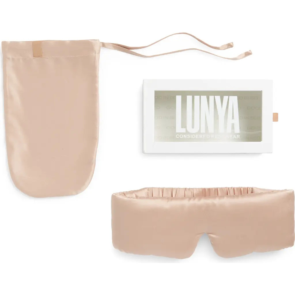Lunya Silk Sleep Mask in Delicate Pink at Nordstrom, Size Small | Nordstrom
