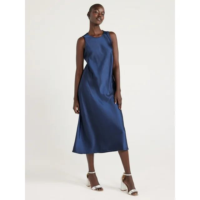Free Assembly Women’s Sleeveless Bias Slip Dress, Sizes XS-XXXL | Walmart (US)