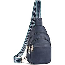 BOSTANTEN Small Sling Bag for Women Leather Crossbody Bags Fanny Pack Chest Bag for Travel | Amazon (US)