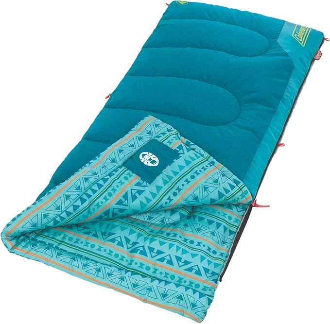 Coleman Kids 50°F Sleeping Bag, Comfortable Youth Sleeping Bag for Sleepovers & Camping, Fits Ch... | Amazon (US)