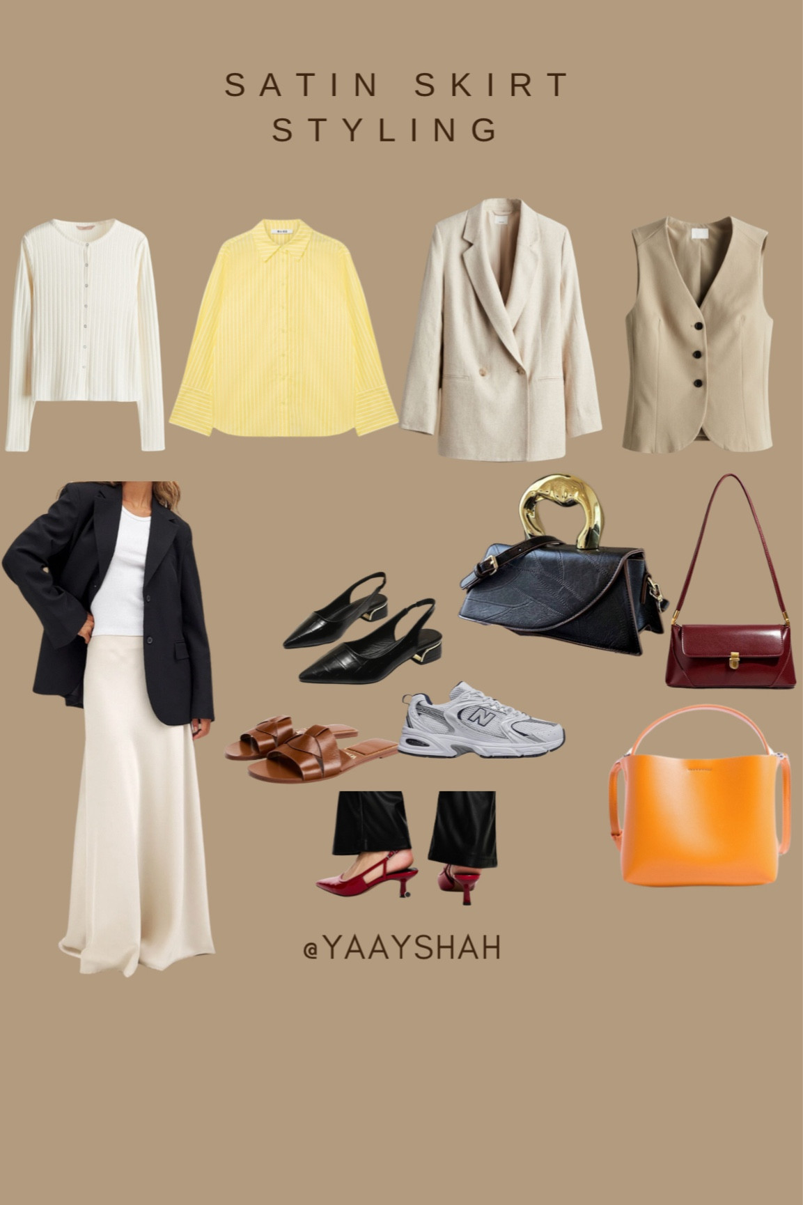 Style your satin skirt in different ways more elegantly 🍦🤍🍂

#LTKStyleTip #LTKSeasonal