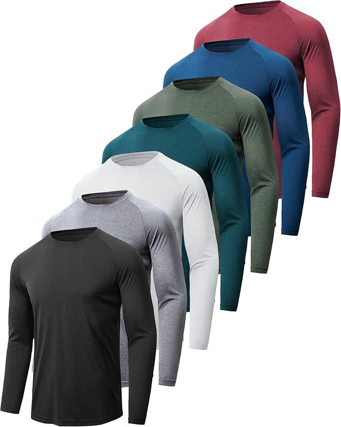 BALENNZ Long Sleeve Tee Shirts for Men - Moisture Wicking Quick Dry Long Sleeve Shirts UV Sun Pro... | Amazon (US)