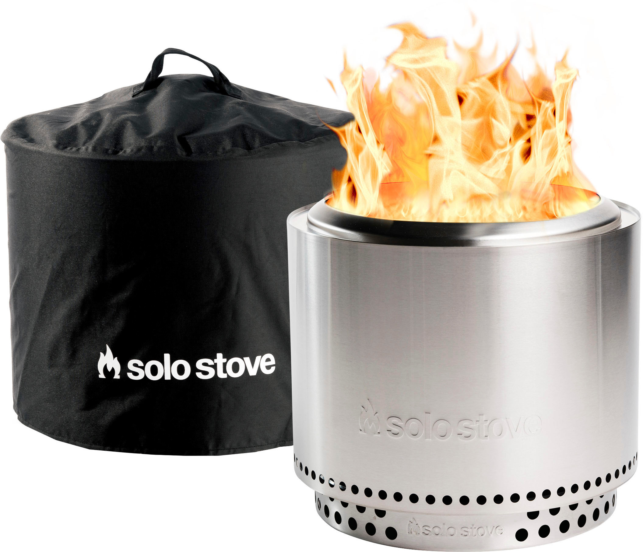 Solo Stove - Bonfire + Stand & Shelter 2.0 Bundle - Stainless Steel | Best Buy U.S.