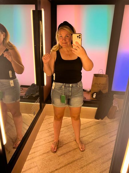 I’m on the hunt for amazing midsize shorts and these shorts are amazing! They’re pricy, but excellent quality. I’m obsessed with them. The top is from A&F and surprisingly very cute and comfortable. #shorts 

#LTKMidsize