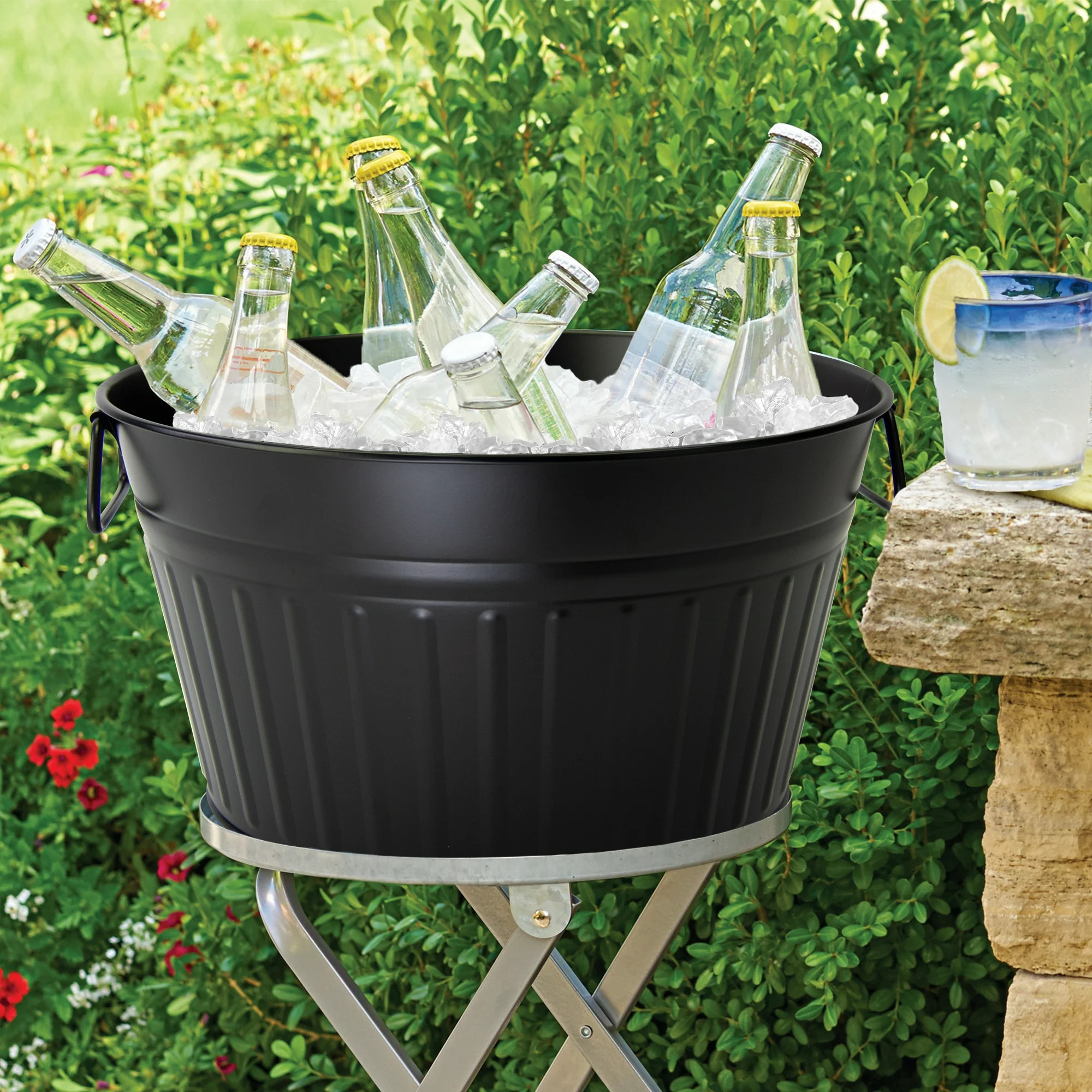 HomeTrends Black Round Tub,Dia 15" | Walmart (CA)