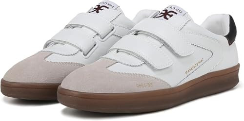 Sam Edelman Women's Talia Sneaker Bright White/Black 8.5 Medium | Amazon (US)