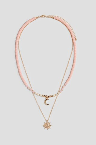 H & M - Two-strand charm necklace - Pink | H&M (UK, MY, IN, SG, PH, TW, HK)