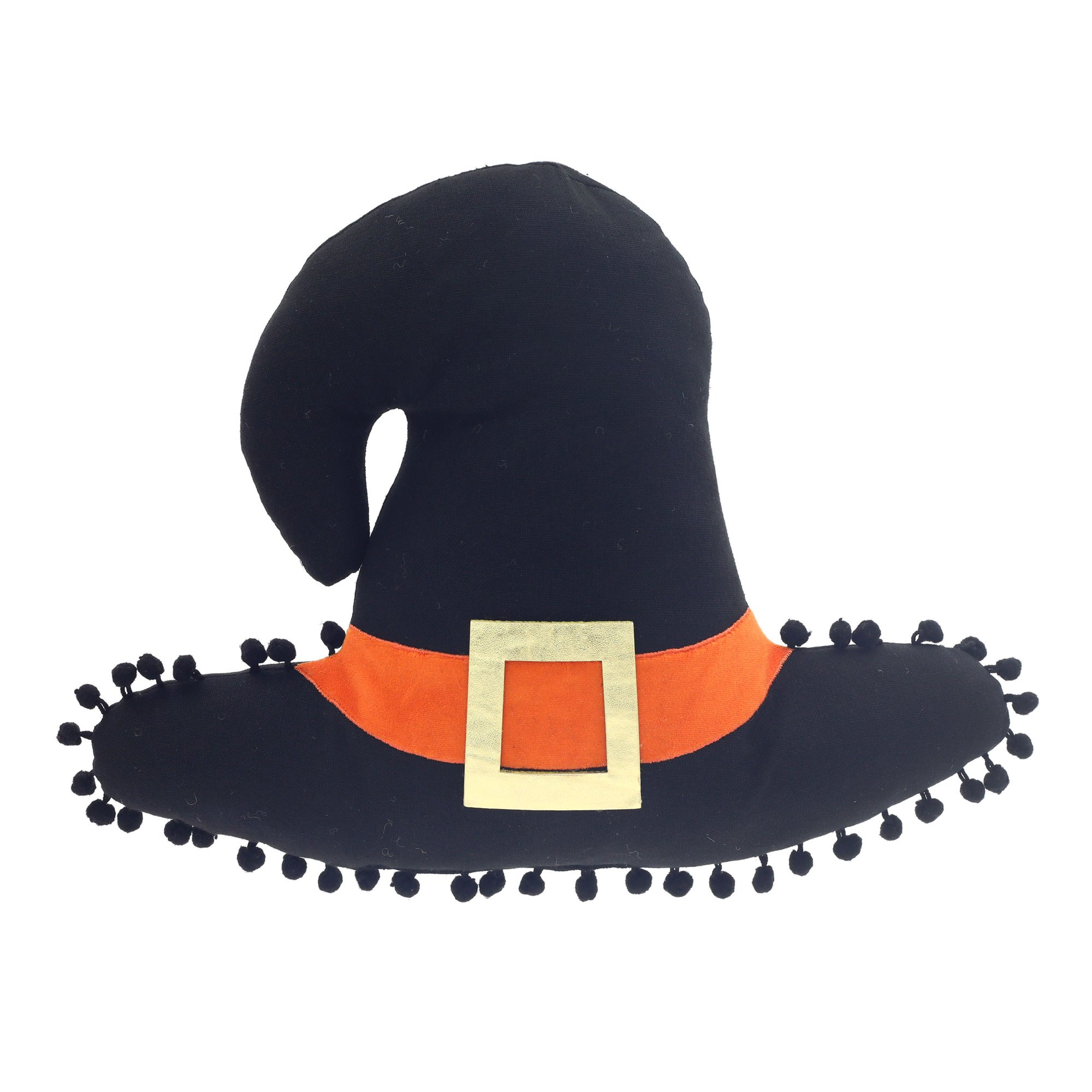 Halloween 11.5 in Black Witch's Hat Decorative Pillow, Way to Celebrate! | Walmart (US)