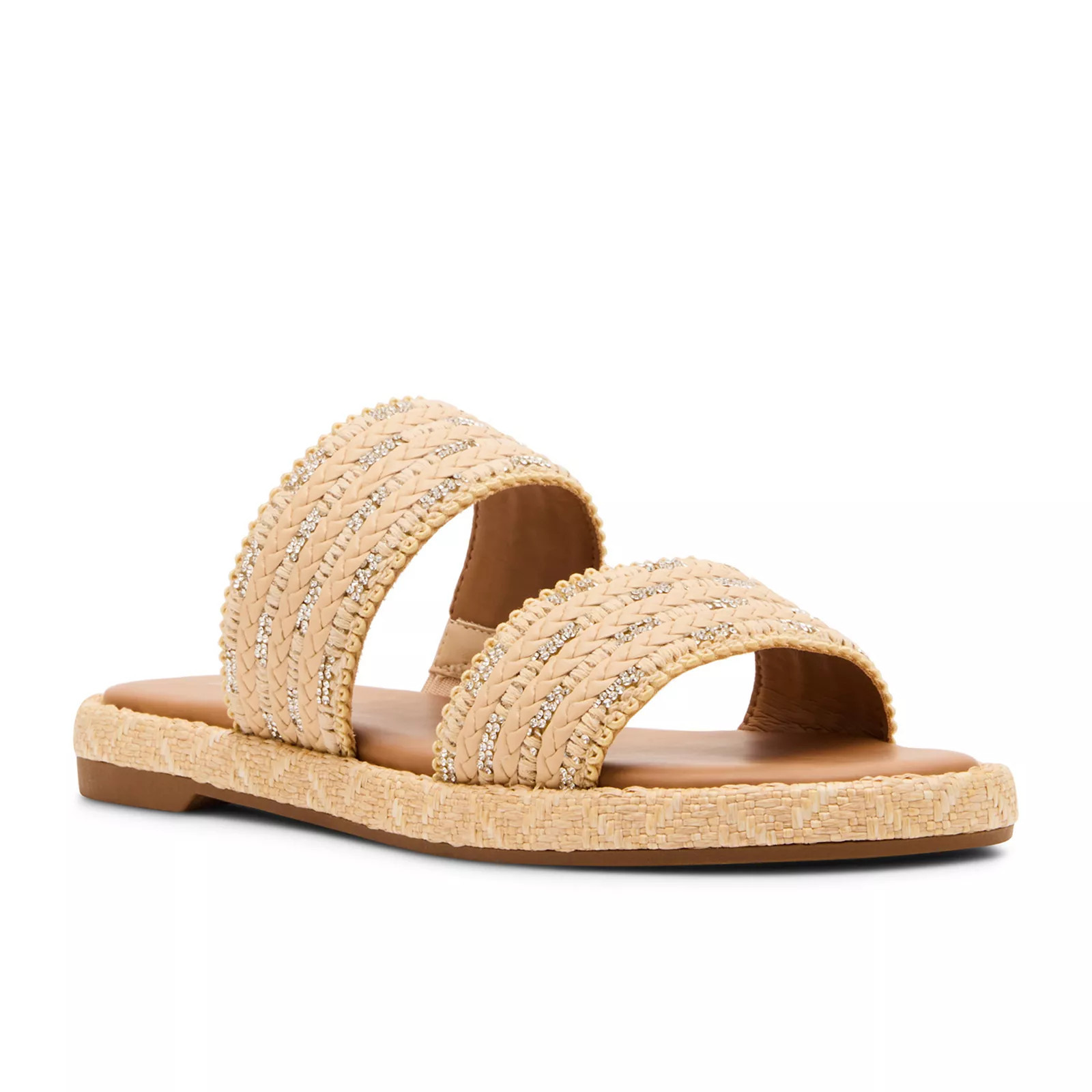 madden girl Admiree Women's Woven Slide Sandals, Size: 8.5, Raffia | Kohl's