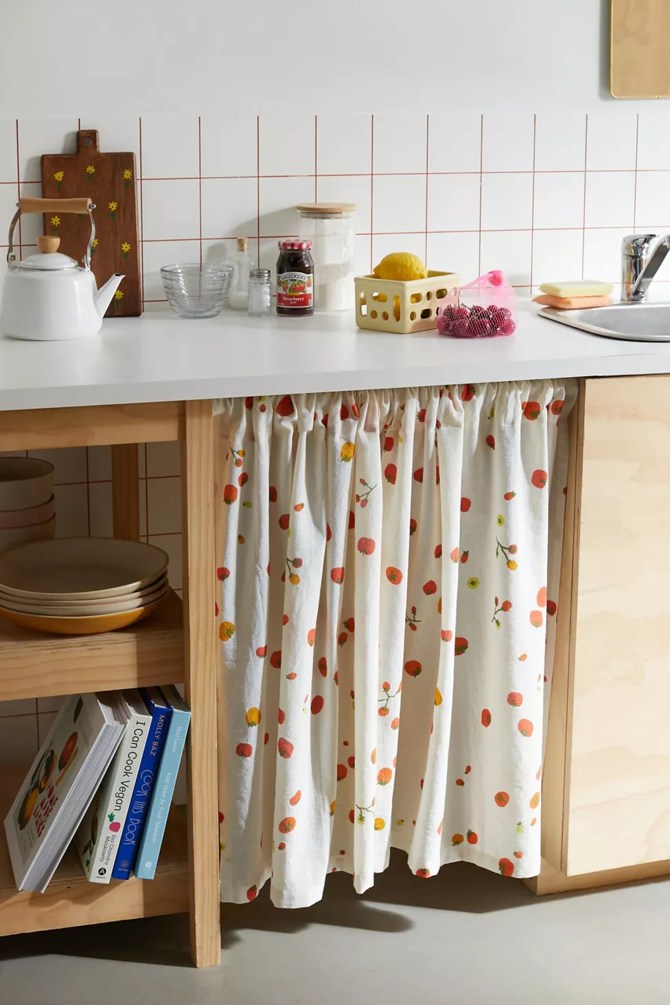 Food Icon Café Curtain Set | Urban Outfitters (US and RoW)