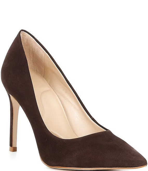 Gianni Bini Sampras Nubuck Pointed Toe Pumps | Dillard's | Dillard's